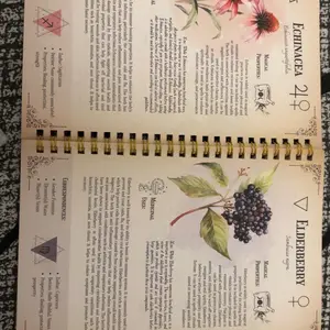 Herbal Cognitive Book, Herbal Therapy Encyclopedia & Plant Profiles, Natural Healing Guide, Home Aromatherapy Gift, Educational Herbal Manual