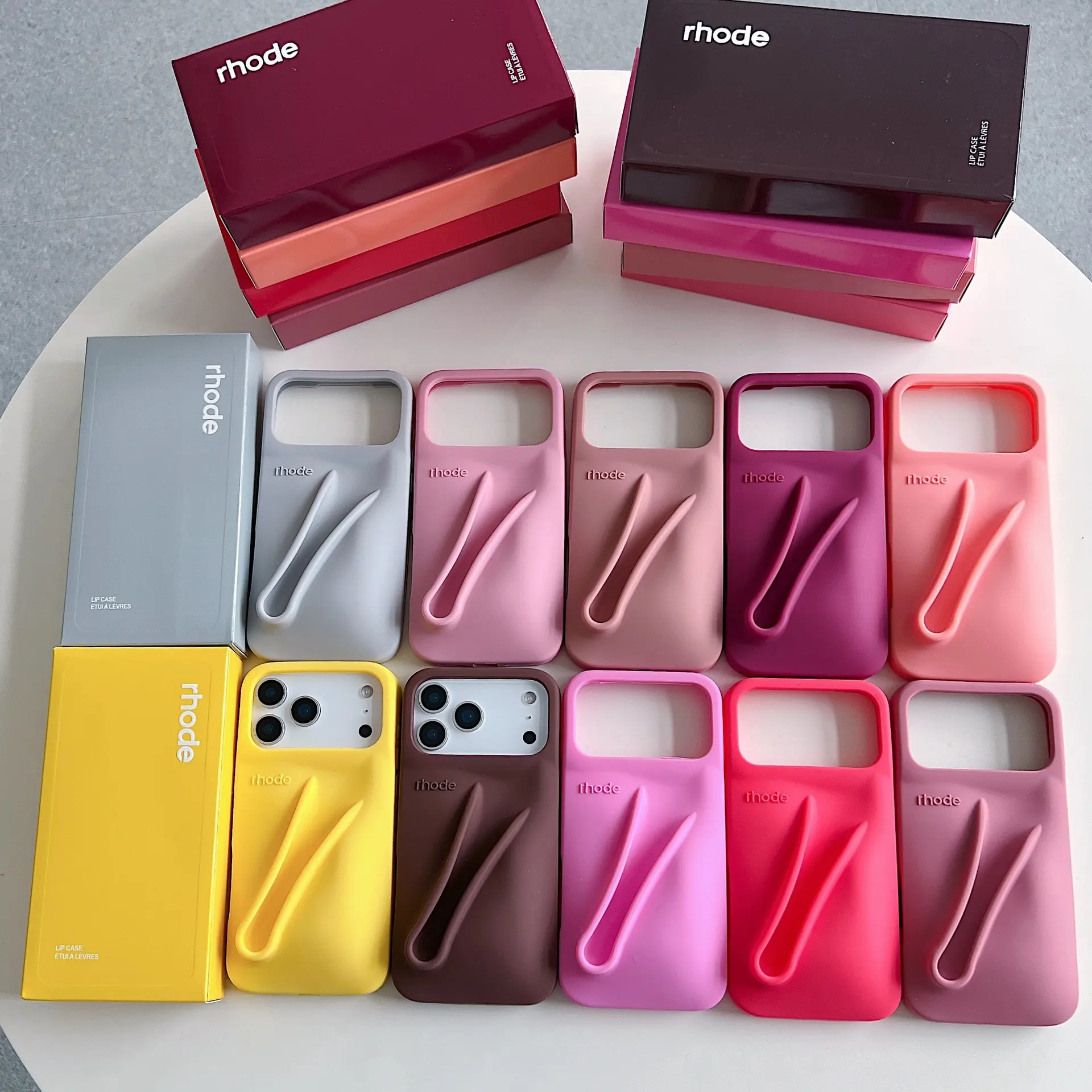 Rhode phone case white and pink - TikTok Shop