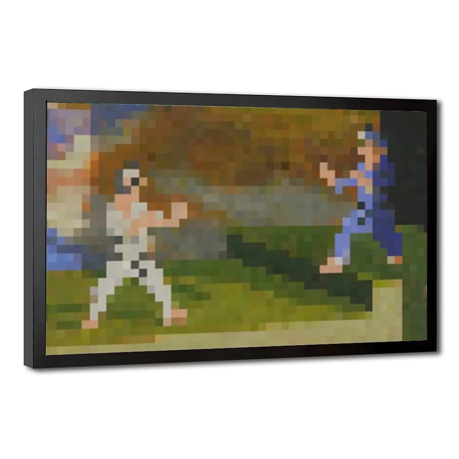 Pixel Fighters Artistic Print - Retro Game Wall Decoration, Versatile Fighting Poster for Man Cave & Game Room, Home Supplies for Space Elevation (Multiple Styles)