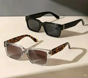 ZENOTTIC Unisex Daily Rectangle Sunglasses Luxury Thick Frame Polarized Lenses UV400 Protection Driving Outdoor Essential Back to School Gift