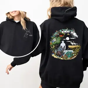 Anime Fantasy World Hoodie – Cozy Ghibli Inspired Graphic Oversized Hoodie, Unisex Aesthetic Streetwear