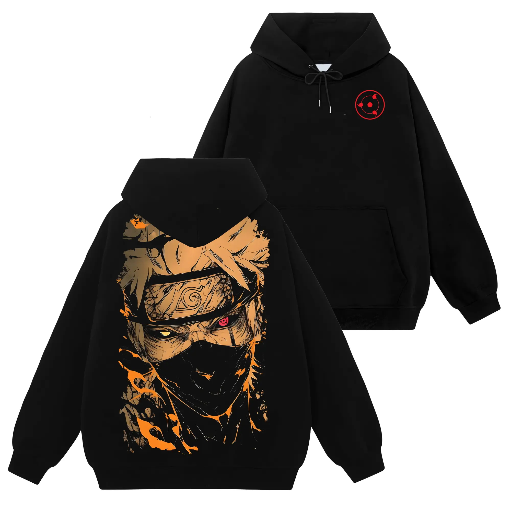 [Shinobi Shop] Limited Kakashi Hatake - Naruto Shippuden #45 Hoodie T-Shirt Sweatshirt, Retro Vintage Unisex Graphic 90s Cotton, Gift For Wibu, Anime Manga Y2K Streetwear