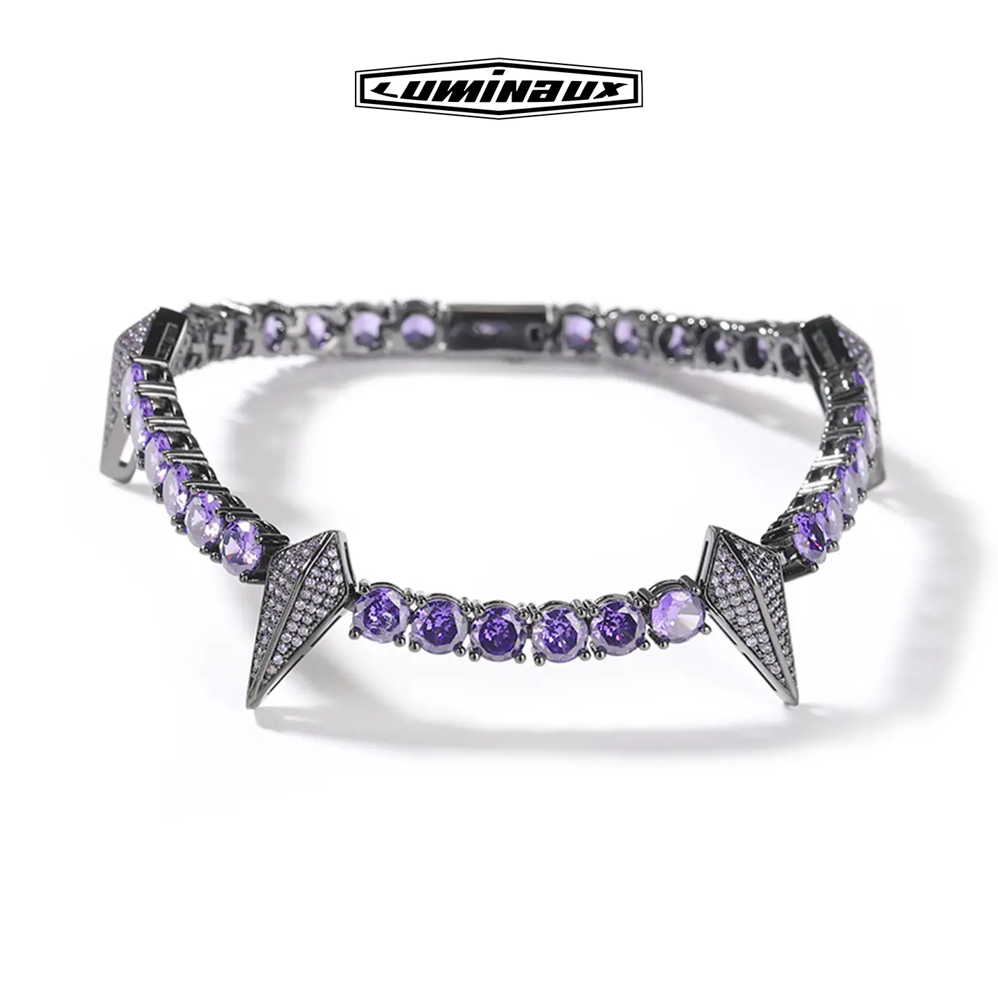 Men's Iced Out Black Panther Statement Tennis Bracelet - Copper Alloy Copper Bracelet Cuffs, D Color VVS CZ Stones, Exquisite Trendy Daily Elegant Jewelry Accessory, Panther Motif Men's Accessory, Men's Accessories