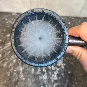 XL Men's Shower Head Upgraded Extra Large, Spiral Massage Shower Head, Universal Bathroom Heated Massager, Handheld Coarse Hole Design, Durable Easy Installation, Handheld Showerhead