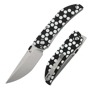 Pre-Order Ships June 20 | Tenable Exclusive Soccer-Themed Tarkin Folding Knife | 3.42" Nitro-V | Black & White G10 | Matthew Christensen Design - B1078A5 （Limited 200）