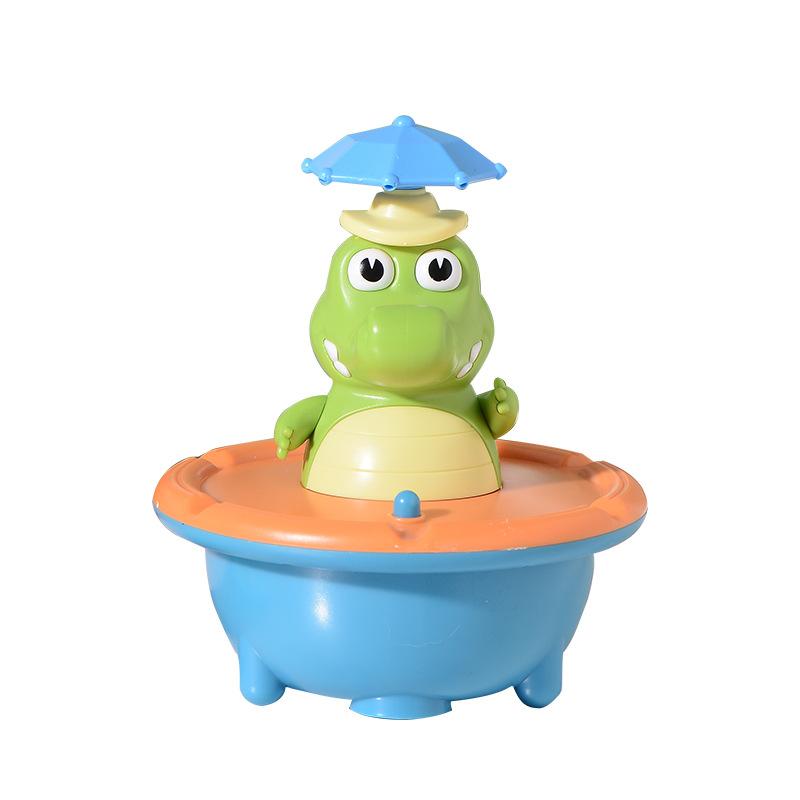 Bath Toys for Toddlers - Light Up Crocodile Fountain with 5 Spray Modes, ABS Plastic Bath Toy for Bathroom & Swimming Pool