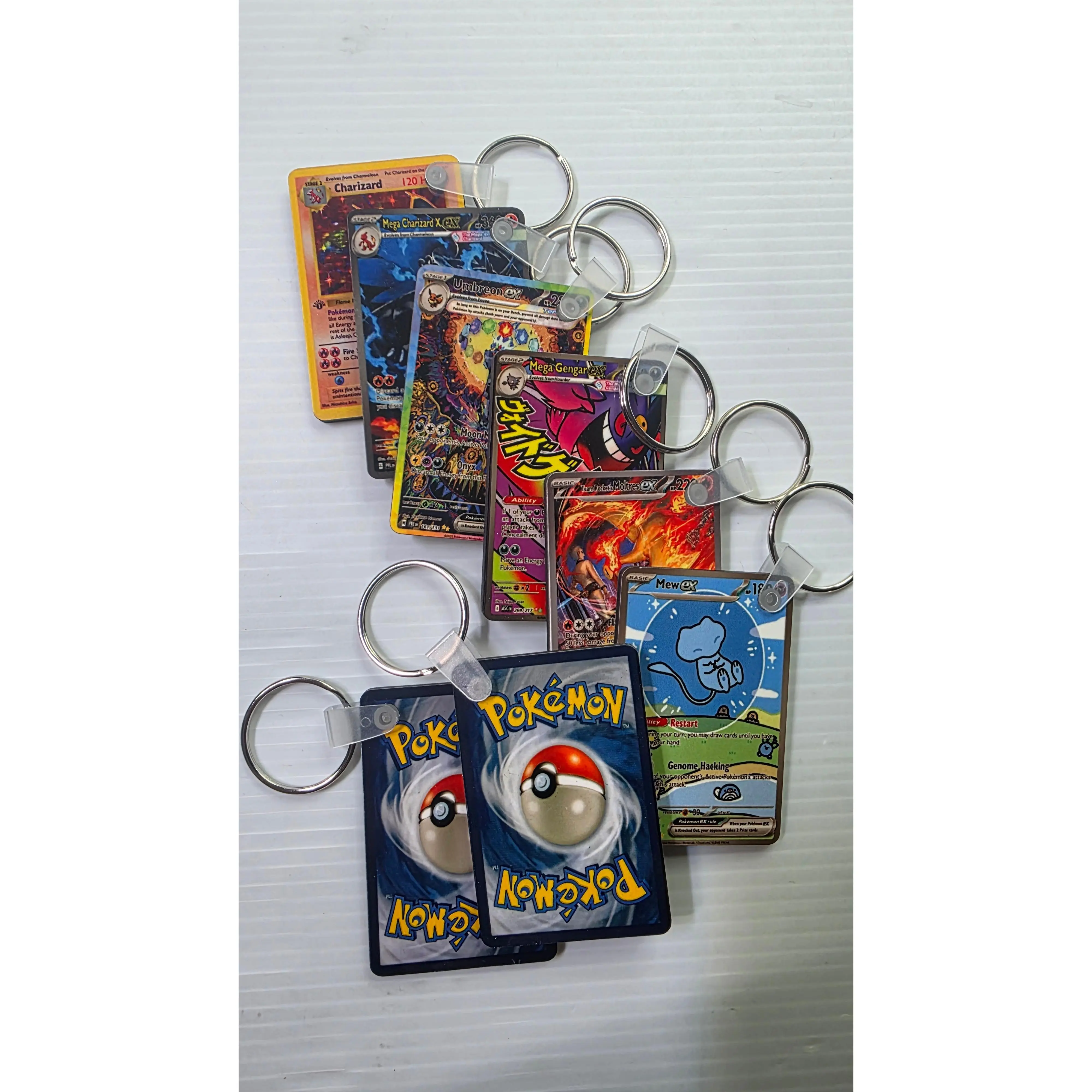 Mini Pokemon Card Keychain