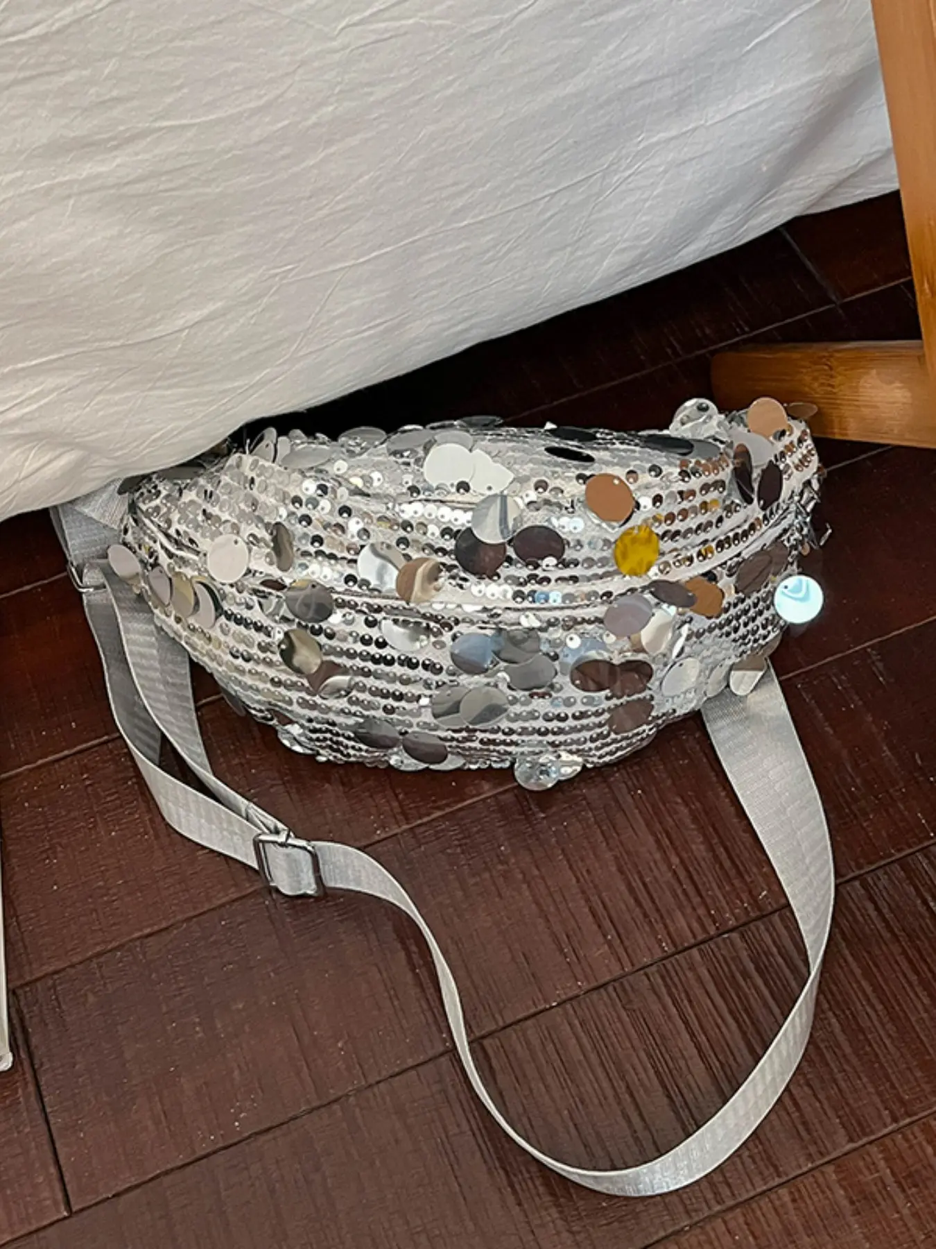 Elegant Plain Shimmering Fashion Waist Bag, Casual Bum Bag, Sparkly Design, Versatile and Stylish, Simple Yet Chic, Perfect for Everyday Use, Waist Packs