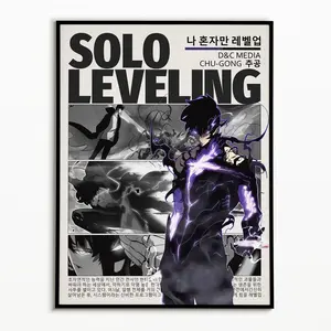 Solo Leveling Anime Poster, Sung Jin Woo Vintage Solo Leveling Manga Posters (NO FRAME)