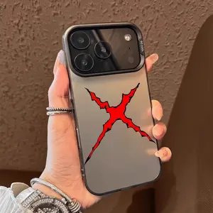 One Piece X Pattern Case for iPhone 17 Pro Max 17 Air 16/15/14/13/12/11 Pro Max XR XS E Plus Retro High-end Shockproof Drop Screen Protection Cute Durable PC Smartphone Cover