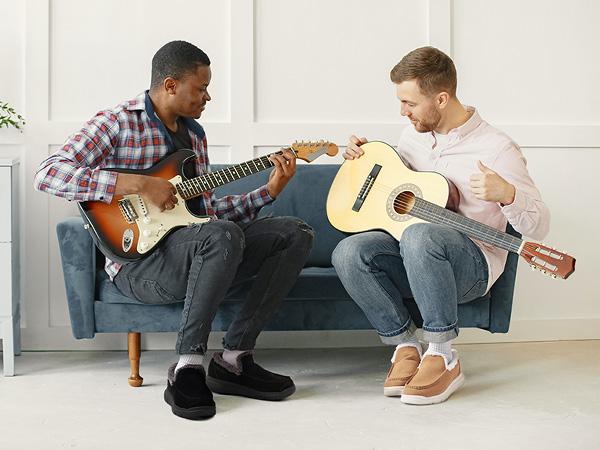 FitVille Extra Wide Men Slippers Slip-on House Slipper Non Slip Orthopedic Winter Shoes for Flat Feet Indoor & Outdoor