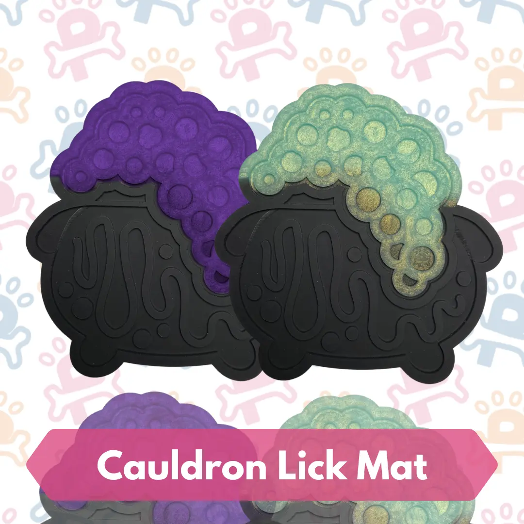 Cauldron Silicone Lick Mat for Dogs and Cats | Pet Feeding Mat | Slow Feeder Enrichment