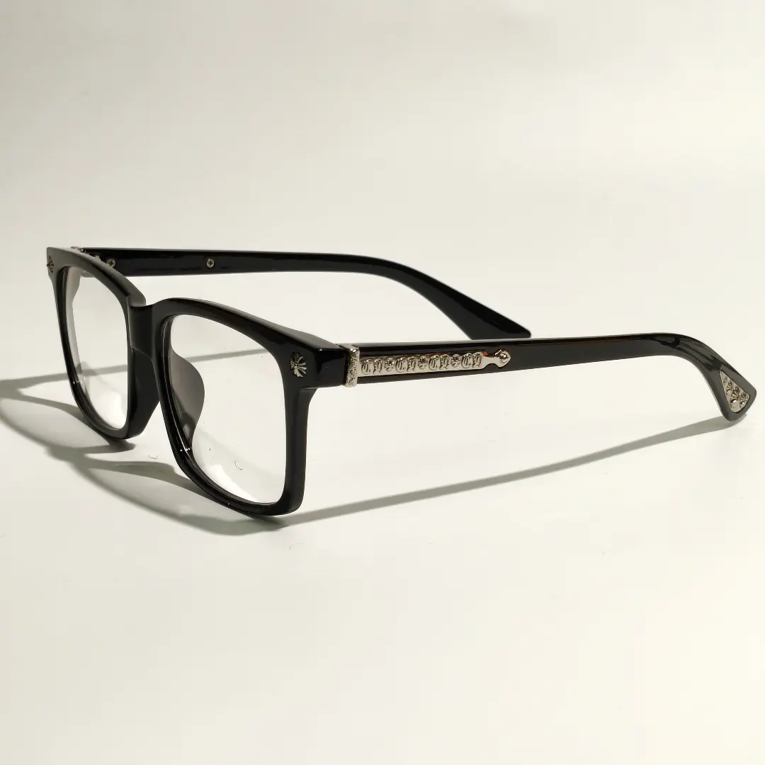 Clear Transparent Frame Glasses with Gold Accents and Elegant Design for Stylish Look