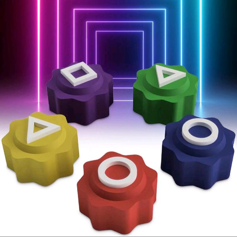 Squid Game Gonggi + Container + Traditional Korean Jacks Board Game, Mini-Game for Collectors & Cosplay, Perfect Gift, Stone Catching Game Gong Gi