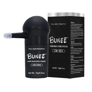 BUNEE Men's Hair Fiber Powder - Instantly Thickens and Makes Hair Dense | Spray Head Design for Easy Use | Lustrous Styling Powder Fot Men