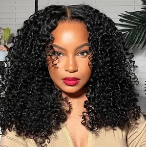Tuneful Glueless 6X4 Wear Go Kinky Curly Hair Wigs HD Lace Clousure Wig Pre Plucked Curly Brazilian Transparent Lace Front Wigs kinky curly Hair Dealsforyoudays