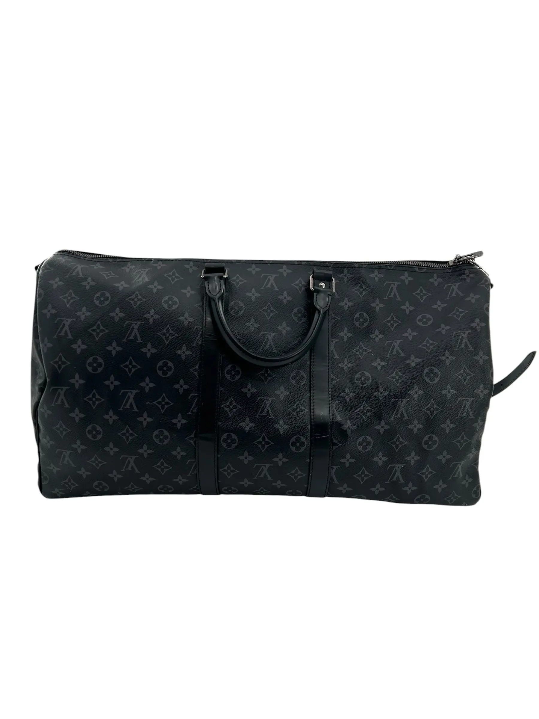 989721 Louis Vuitton Monogram Eclipse Keepall Bandoulière 55