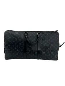 989721 Louis Vuitton Monogram Eclipse Keepall Bandoulière 55