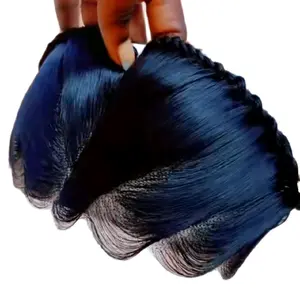 Ready To Wear Glueless Gele Turban Frontals 13x4 Human Hair Full Frontal with Color Black for Styling Needs