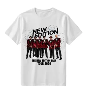 New Edition Glitter Graphic Concert T-Shirt, The New Edition Way Tour 2026 Tee, Classic R&B Group Shirt, Unisex Music Fan Top
