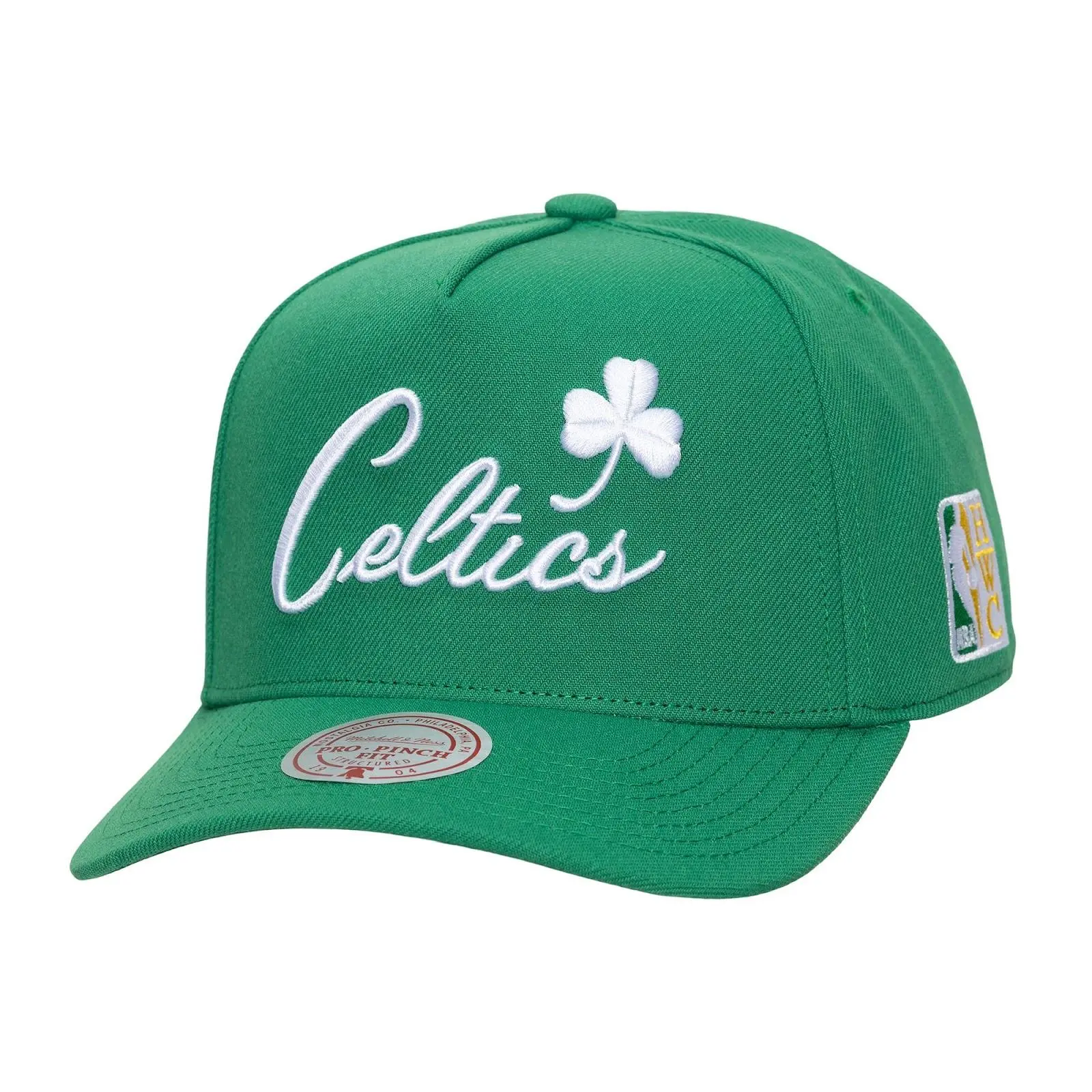 Boston Celtics Kelly Green Hardwood Classics Legendary Home Pro Pinch Snapback Hat NBA Throwback Cap Adjustable Fan Gear Mitchell & Ness