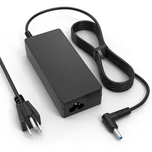 65W HP Laptop Charger for HP Pavilion X36, Envy, Elitebook 840 G3, ProBook Model 15 Zbook with Power Cord Replacement Computer Charger for HP Laptop Blue Tip