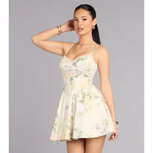 Spring Fling Floral Skater Dress