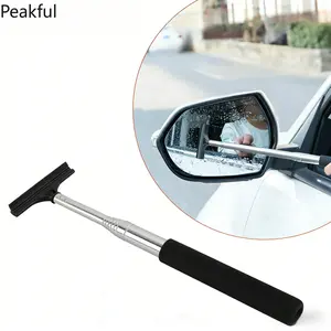 Universal Mini Car Window Squeegee, Popular Retractable Side Mirror Wiper Tool, Durable All-purpose Auto Glass Cleaning Gear, smooth scraping edge & wide compatibility, great for bad weather driving and routine car exterior care