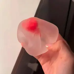 Strawberry Mochi Squishy Slow Rise Stress Relief Sensory Fidget Toy Kawaii Fruit Dessert Model Anti Anxiety Decompression Gift for Kids Adults Office Desk Travel Party Favor