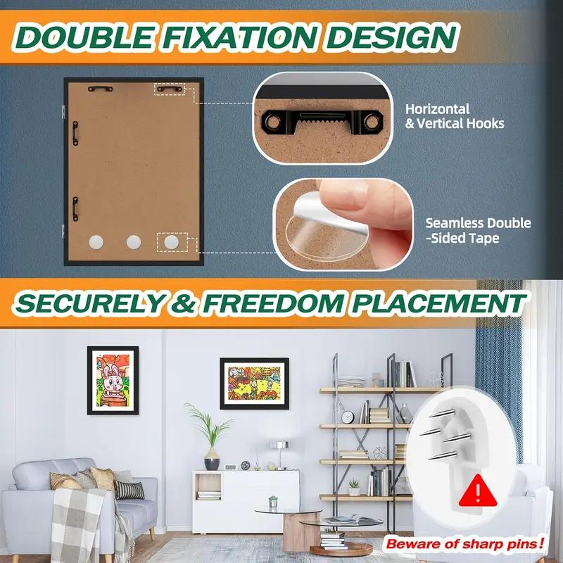 3/6-Pack Kids Artwork Frames Changeable - Kids Art Frames Front Opening 8.5 x 11 Holds 150 Pics, Artwork Frames for Kids Art, Kids Art Frame Ideal for Portfolio, Pictures, Drawings Decoration digital photo frame digital picture frame picture frame