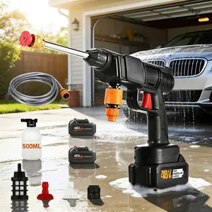 48V Cordless High Pressure Washer for Cars Patios & Outdoor Cleaning Fast Easy Wireless Portable with 2 Rechargeable Batteries