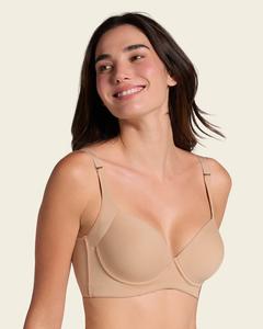 Leonisa High Profile Back Smoothing Bra with Soft Full High Coverage Cups with Underwire  Everyday shirt bra