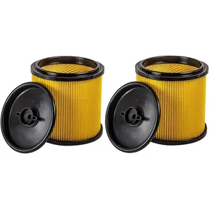 2 Pack Replacement Filter Compatible with Vacmaster Shop Vac 5 to 20 Gallon, Vac Master VCFS Standard Disposal  Filters For Hart Wet/Dry Vacuums