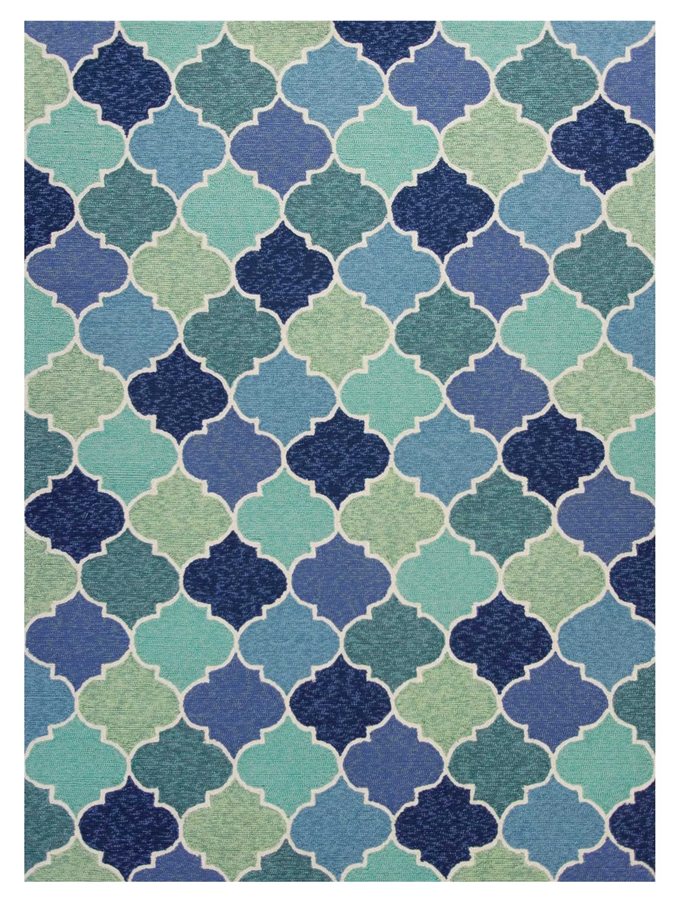 Kas Harbor 4231 Blue  Indoor/Outdoor Knotted Rug