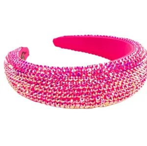 Women Sparklling Headband  ( Pink / Orange  / White  / Blue  )
