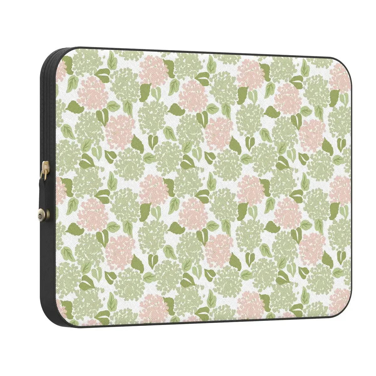 Casely PU Leather MacBook Laptop Sleeve Case - Dreamy Pastel Tones Hydrangea Haze Design, Magnetic Snap-Lock, for Everyday Use