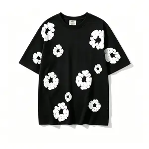 Denim Tears New Kapok Foam Print Tee & Sports Shorts Set | Unisex Streetwear Brand | Classic Couple Outfit