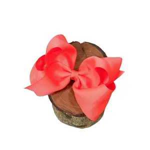 Classic Grosgrain Hair Bow - French Clip - 4.5"