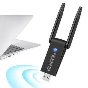 USB WiFi Adapter for Desktop PC 1300Mbps 5G/2.4G Wi-Fi 5 USB 3.0 Wireless Adapter with 2 Antennas Dual Band Dongle for Laptop Internet Network Adapter for Windows 7/8/8.1/10/11