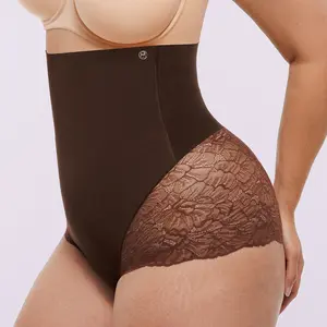 Shapellx Bare Essentials MeshSmooth High-Waisted Sheer Lace Brief
