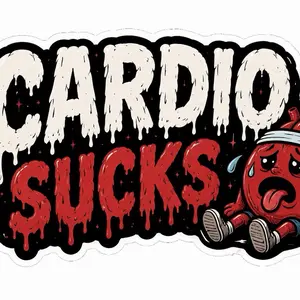 Cardio Sucks gym sticker