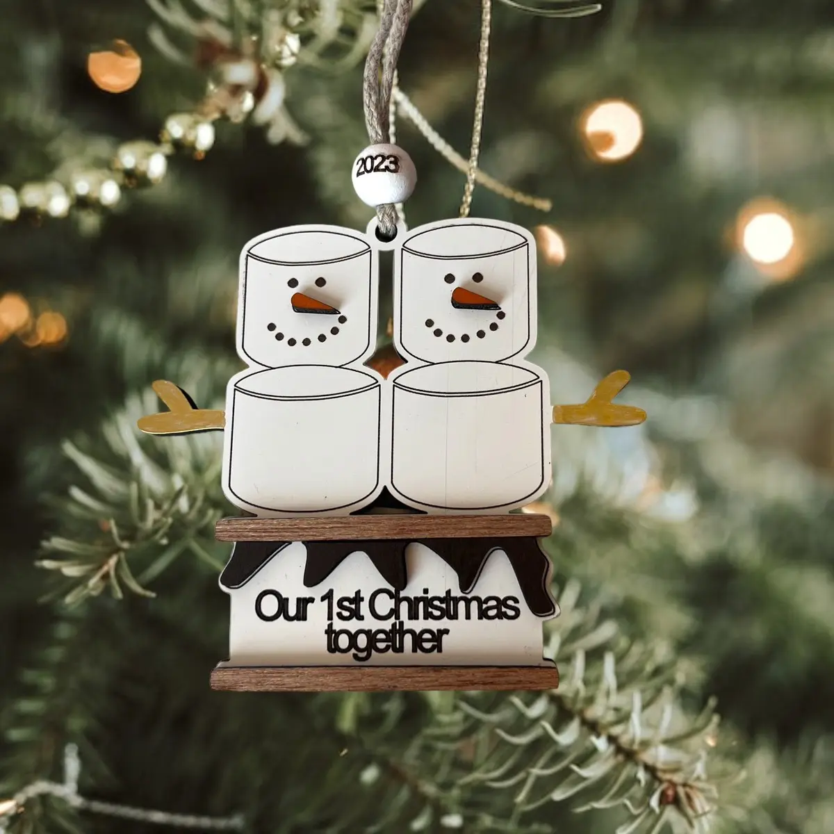 Smore’s Our 1st Christmas together Christmas ornament Decoration Decoration
