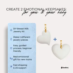 DIY Breast Milk Jewelry Kit – Make 2 Keepsake Pieces