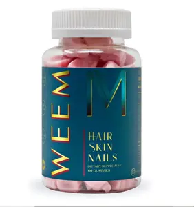 WEEM Hair Skin and Nails Gummies - Supports Healthy Hair - Vegan biotin Vitamins for Women & Men Supports Faster Hair Growth, Stronger Nails, Healthy...