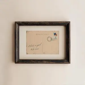 [UNFRAMED POSTER] Vintage "Feels So Good To Be Home" Postcard Print: Retro Americana Wall Art