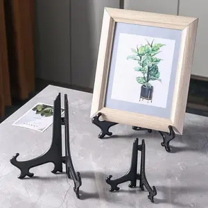 [Hanging Photo Plate Tray Rack] Porcelain Plate Rack, Hanging Plate Rack, Tray Rack, Photo Frame, Plastic Bracket, Plate Rack, Tea Cake Hanging Plate Folding Plate Rack, Convenient Bracket, Decoration Stand