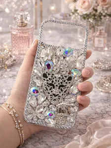 Luxury Crystal Leopard Bling Phone Case for iPhone 17 Pro Max – Rhinestone Protective Cover