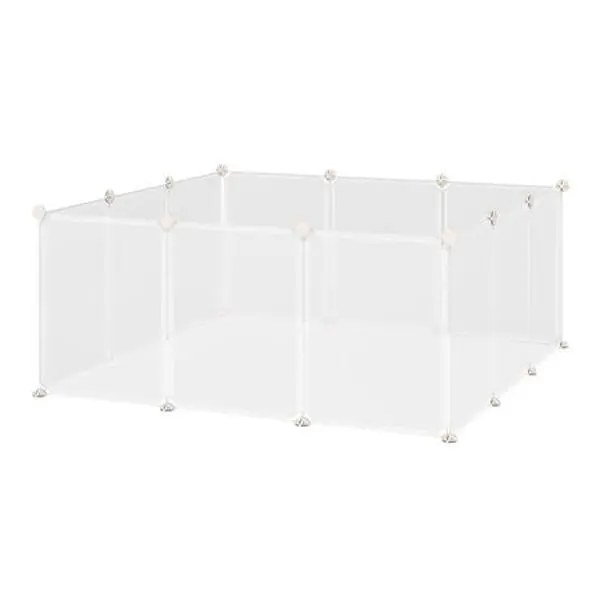 12-Panel DIY Pet Playpen for Bunnies, Chinchillas & Guinea Pigs