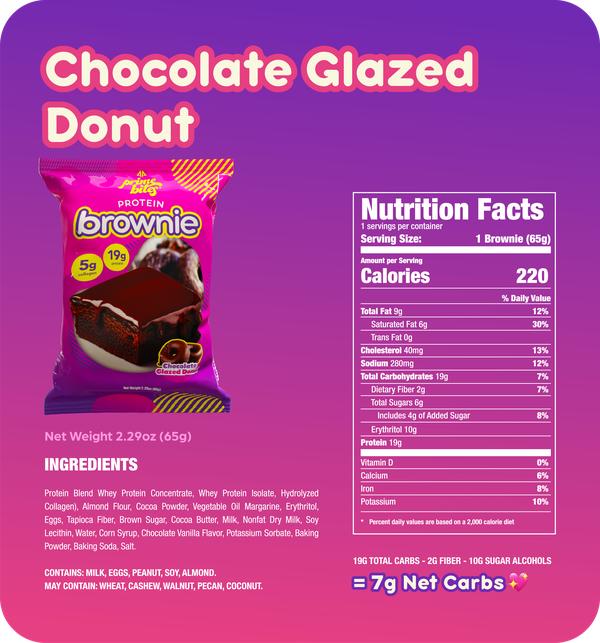 Like Air x Prime Bites Limited Edition Flavor Box -  Glazed Chocolate Donut Puffcorn & Protein Brownie Bundle