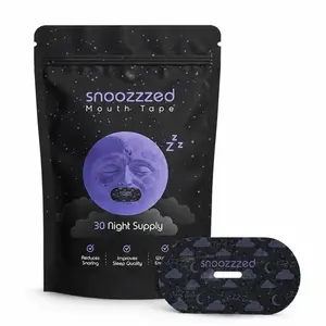snoozzzed Mouth Tape for Sleeping - (30 Night Supply) Reduces Snoring, Restful Sleep, Hypoallergenic Sleep Aid Comfort, Skincare Mouthtape Mask